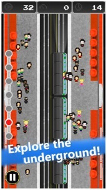 地铁隐身管理员像素游戏